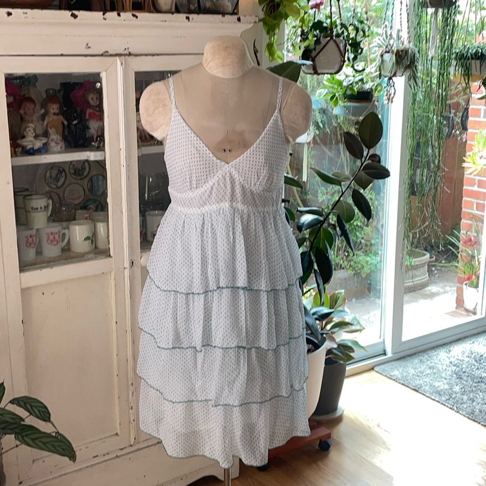 Delicate Tiered Midi Dress - One size
